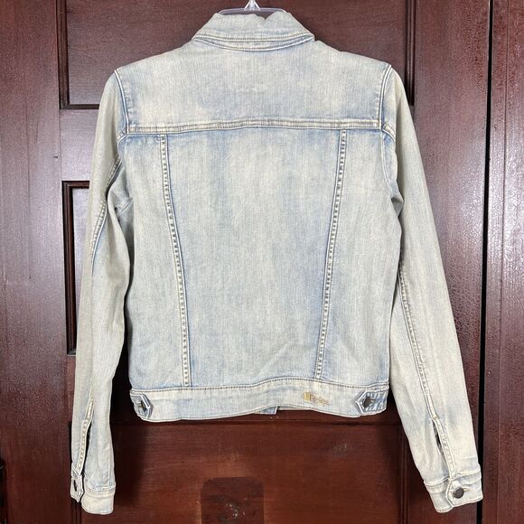 Kut from the Kloth Denim Jacket Women's Medium Blue Light Wash Stretch Trucker - Picture 7 of 16